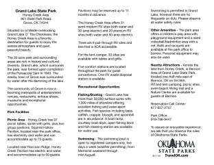 View Honey Creek Brochure & Map